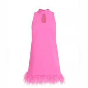 Kikka Feathered-Hem Minidress